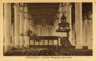 Interior of the Westerkerk church, Enkhuizen