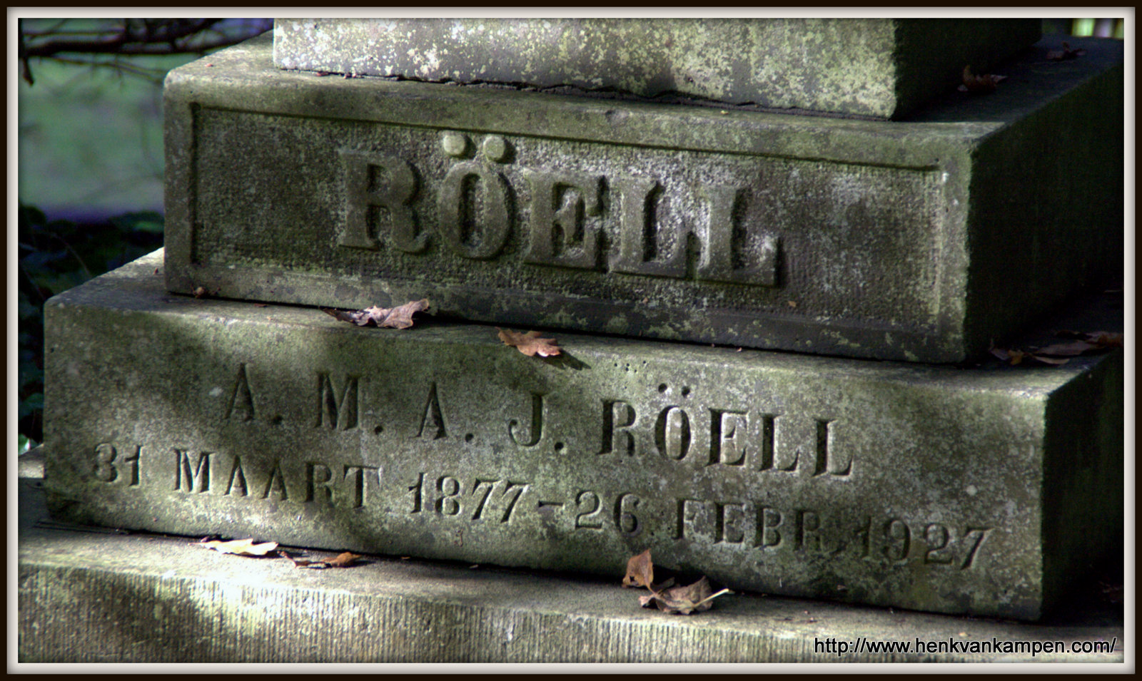 Röell tombstone, cemetery of Oud Leusden