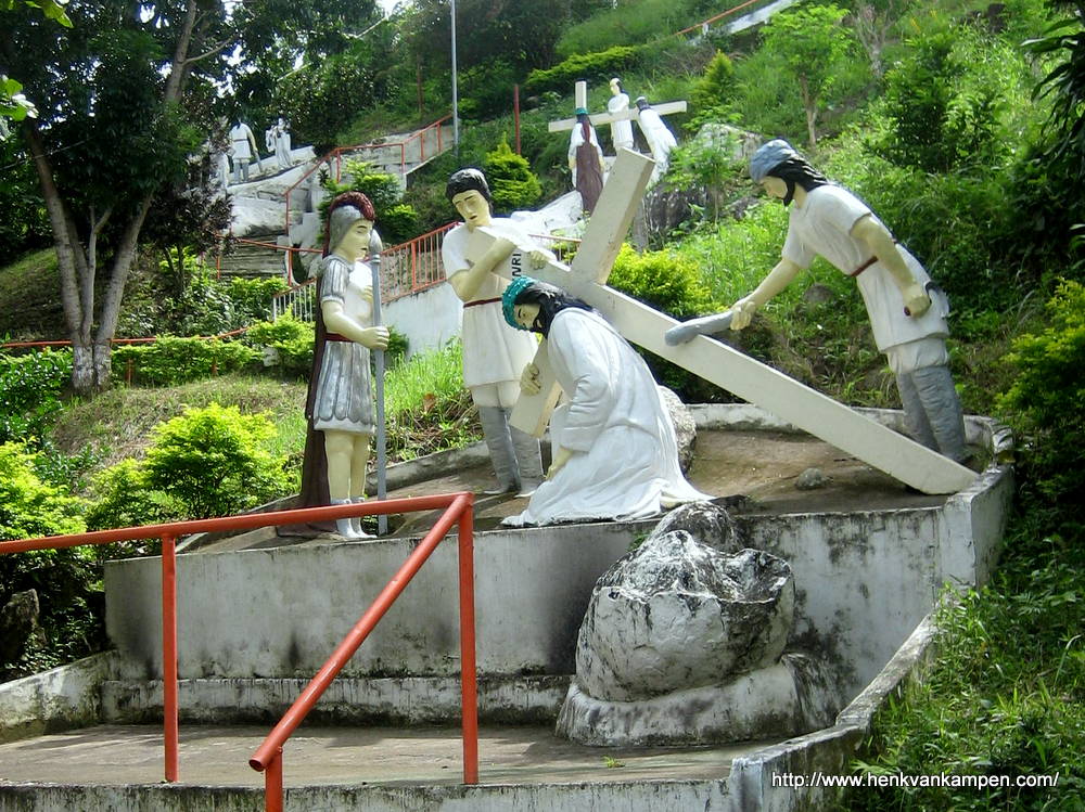 Jesus falls the first time - Stations of the Cross, Tacloban City