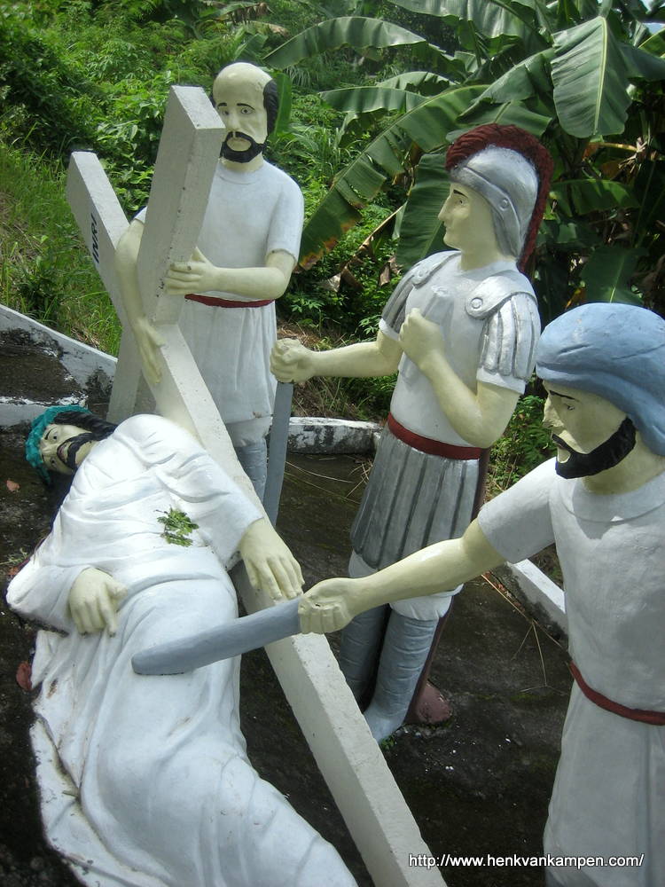 Jesus falls the third time - Stations of the Cross, Tacloban City