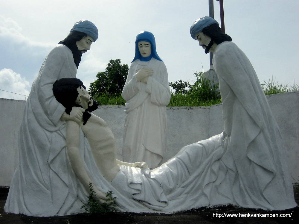 Jesus is laid in the tomb - Stations of the Cross, Tacloban City