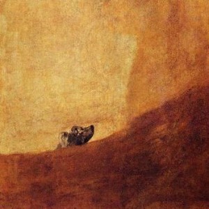 Francisco Goya - Black Paintings - Half-submerged dog