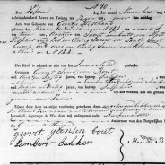 Birth certificate of Geertje Westland