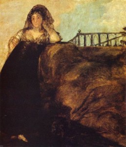 Francisco Goya - Black Paintings - A manola, doña Leocadia Zorilla