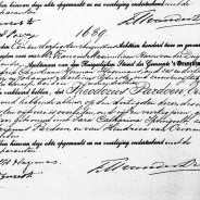 Death certificate of Theodorus Pardoen