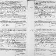 Death certificates of Rijk Houthuijzen and Aaltje Bollebakker