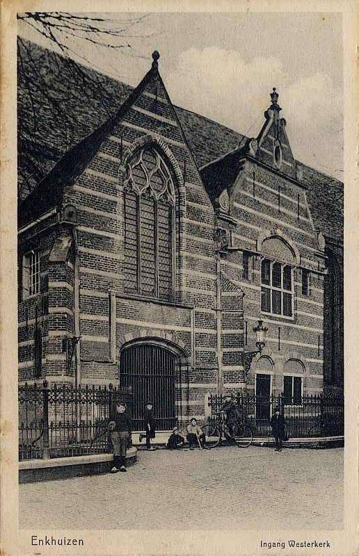 Enkhuizen, entrance of the Westerkerk church