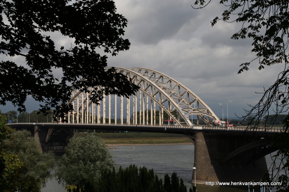 Bridge over the river Waal at Nijmegen