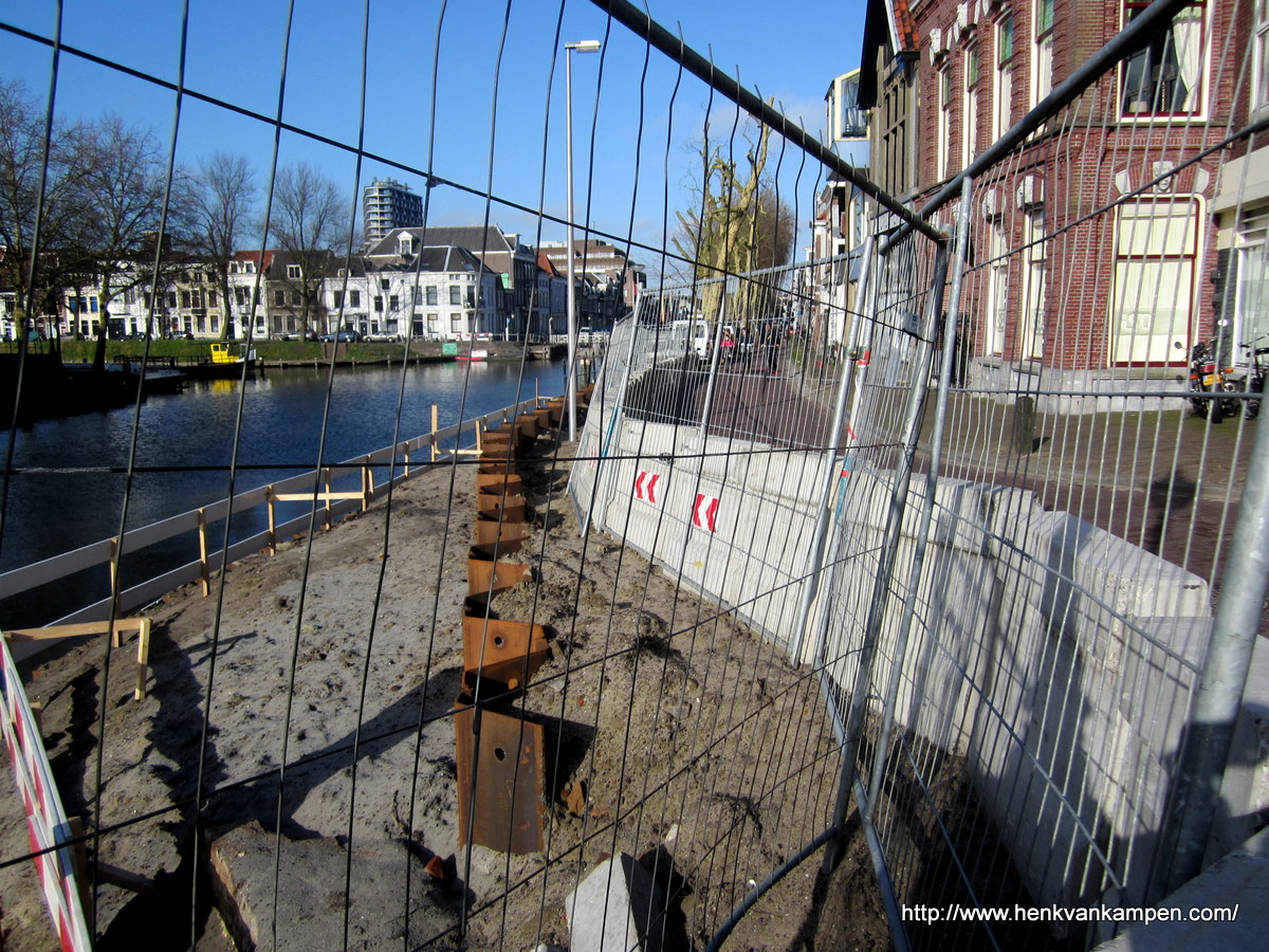 Werkzaamheden aan de Bemuurde Weerd Oostzijde, Utrecht