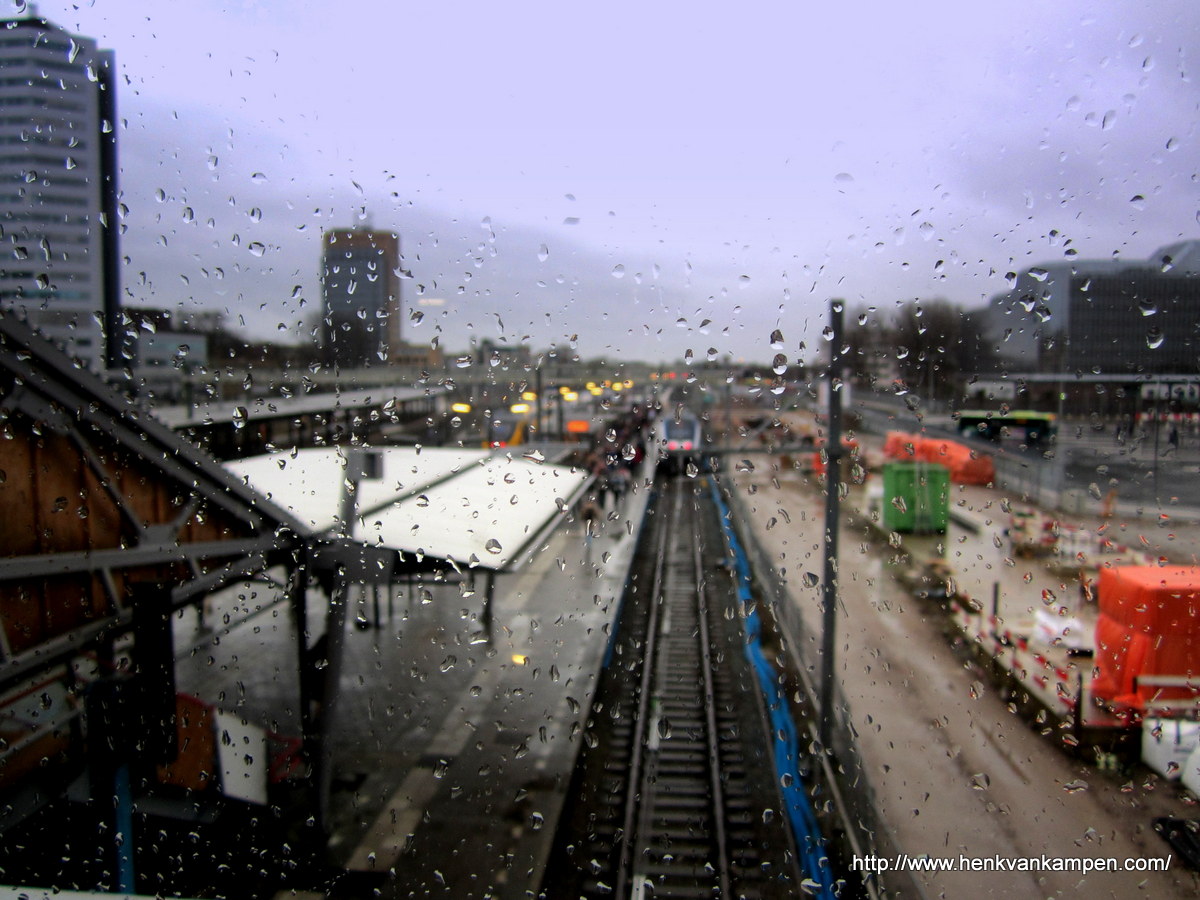 Utrecht Station in the rain