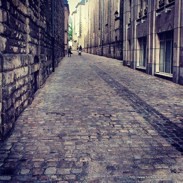 Cobbled road