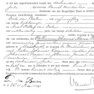 Translation exercise: The death certificate of Catharina Johanna Maria Foppen