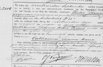 Birth certificate of Catharina Johanna Maria Koopman