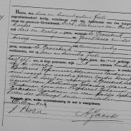 Death certificate of Theodorus Johannes Adrianus Pardoen
