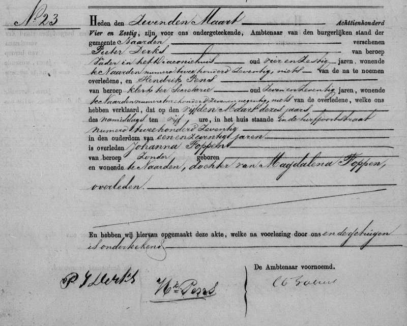 Notes on Naatje Foppen