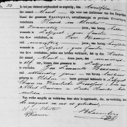 Death certificate of Jan Lammerts Bansema