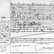 Death certificate of Gijsbertje Kloppenburg
