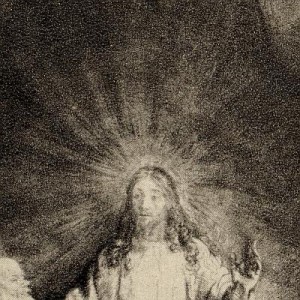 Rembrandt - Christ healing the sick (detail)